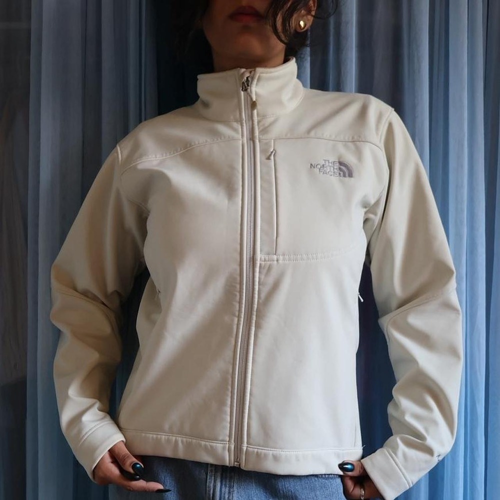 The North Face APEX Ivory Softshell Zip-Up Jacket